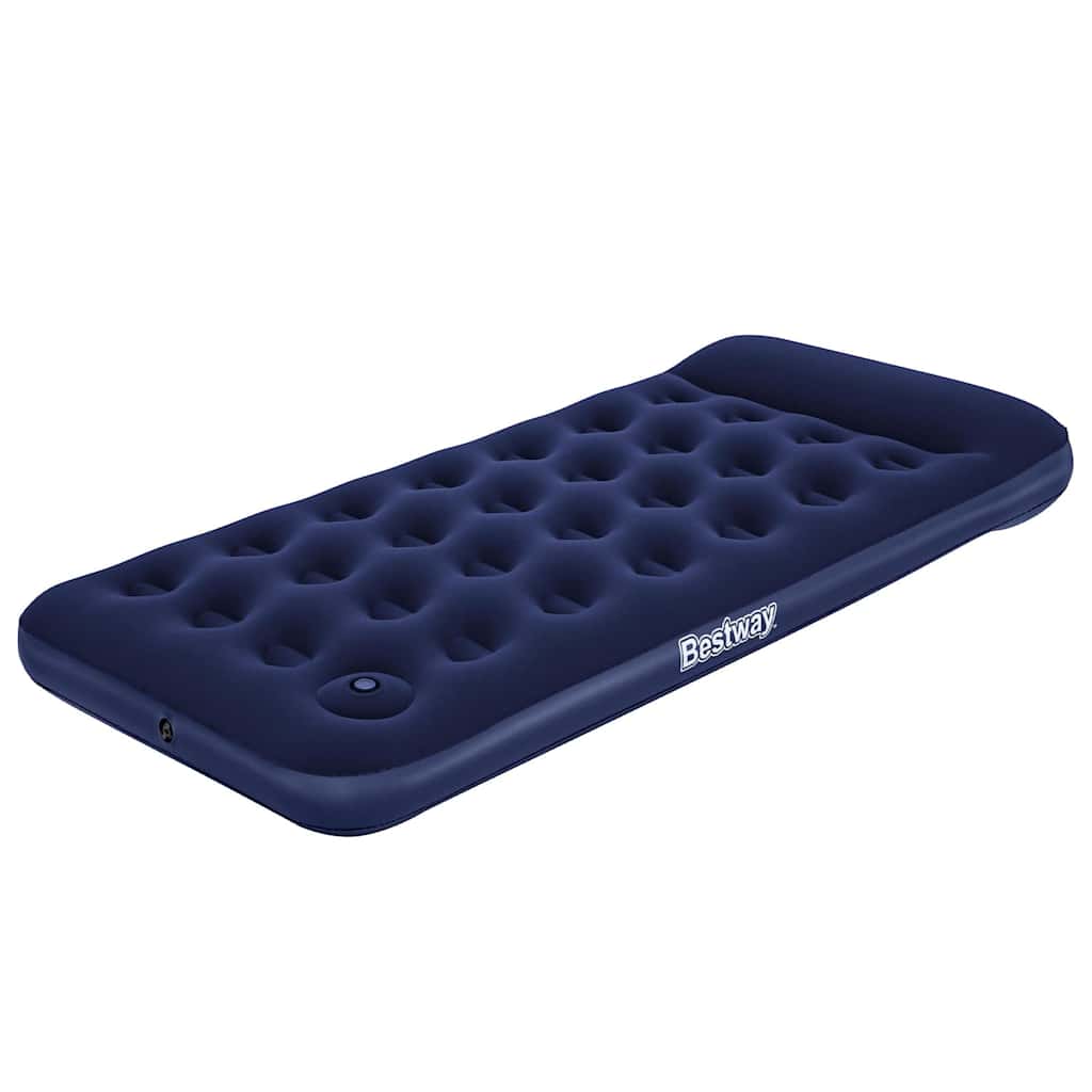 Bestway luftmadrass med inbyggd fotpump flockad