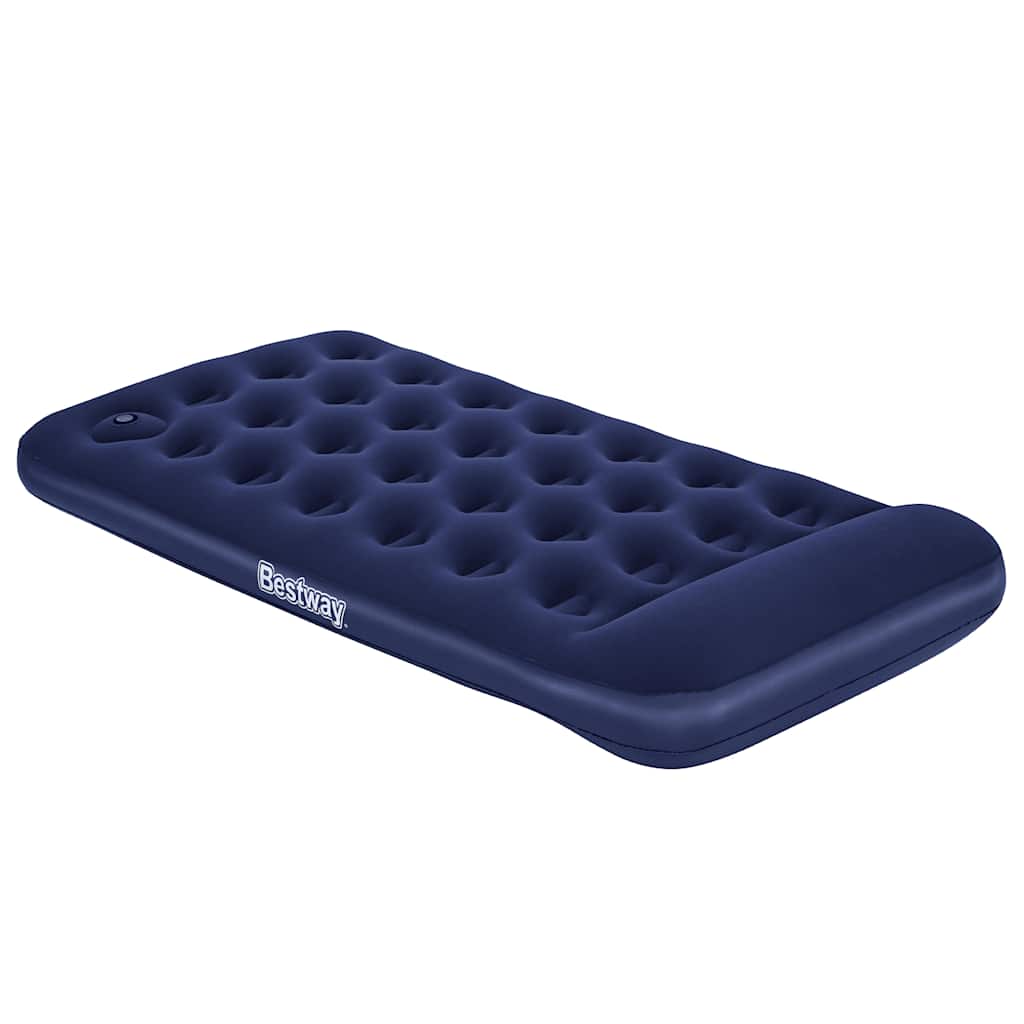 Bestway luftmadrass med inbyggd fotpump flockad