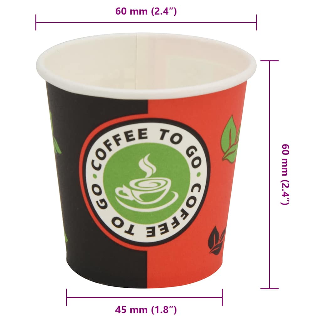 Engångsmuggar kaffe papper 120 ml (4 oz)