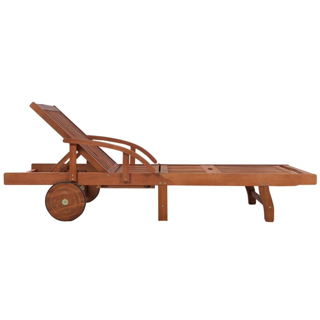Solsäng Med Bord Massivt