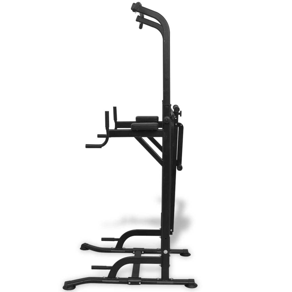 Power Tower Med Situp-bänk