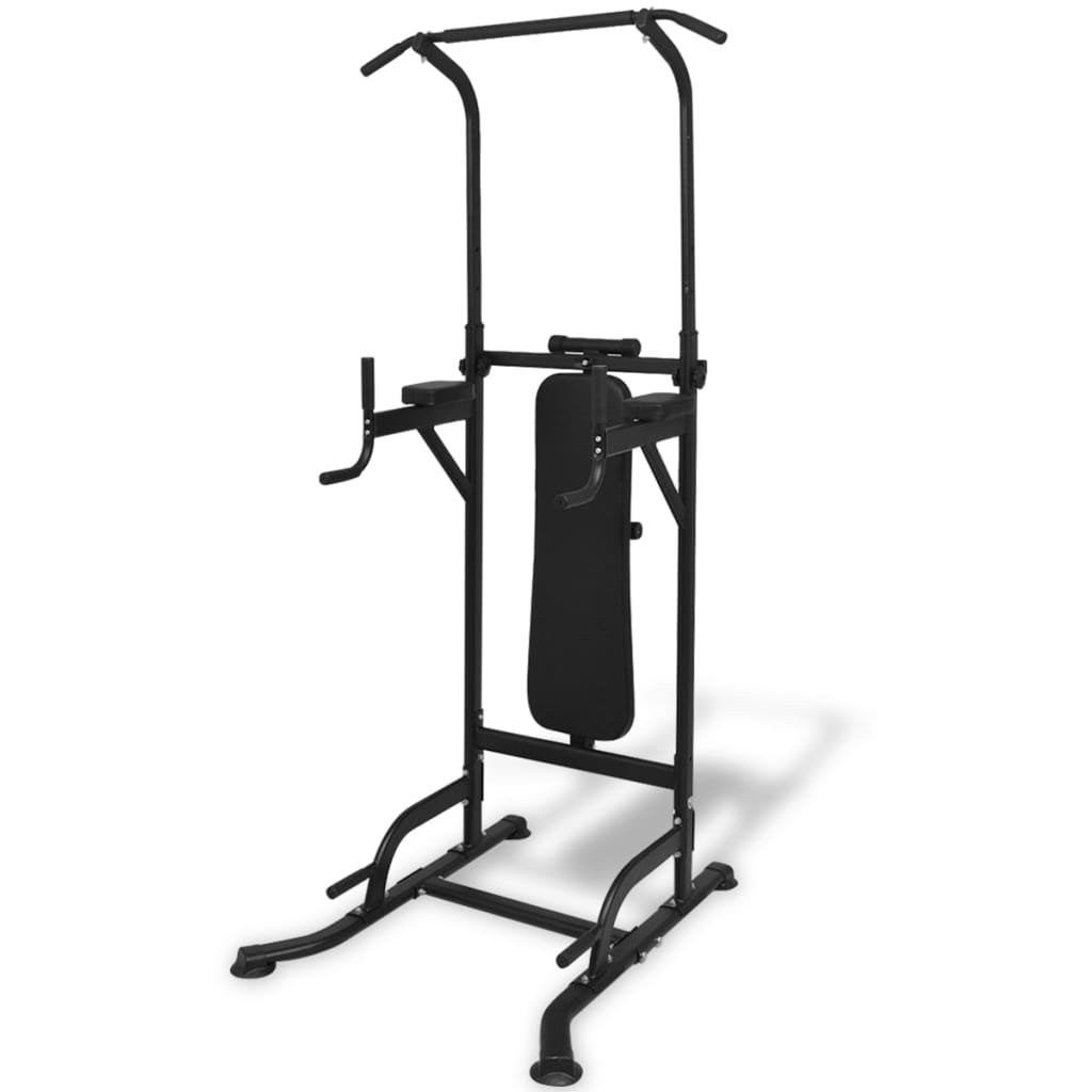 Power Tower Med Situp-bänk