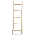 Handduksstege Med 5 Pinnar Teak Naturlig