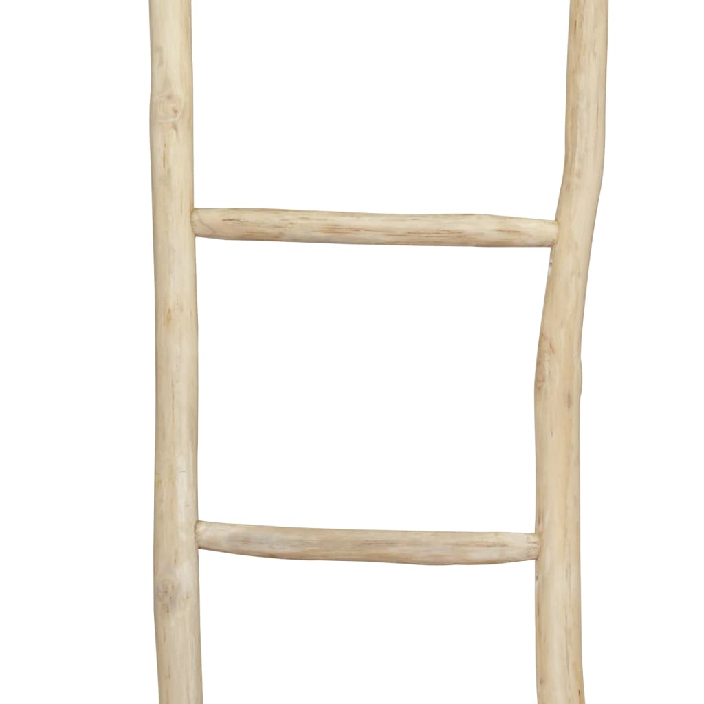 Handduksstege Med 5 Pinnar Teak Naturlig