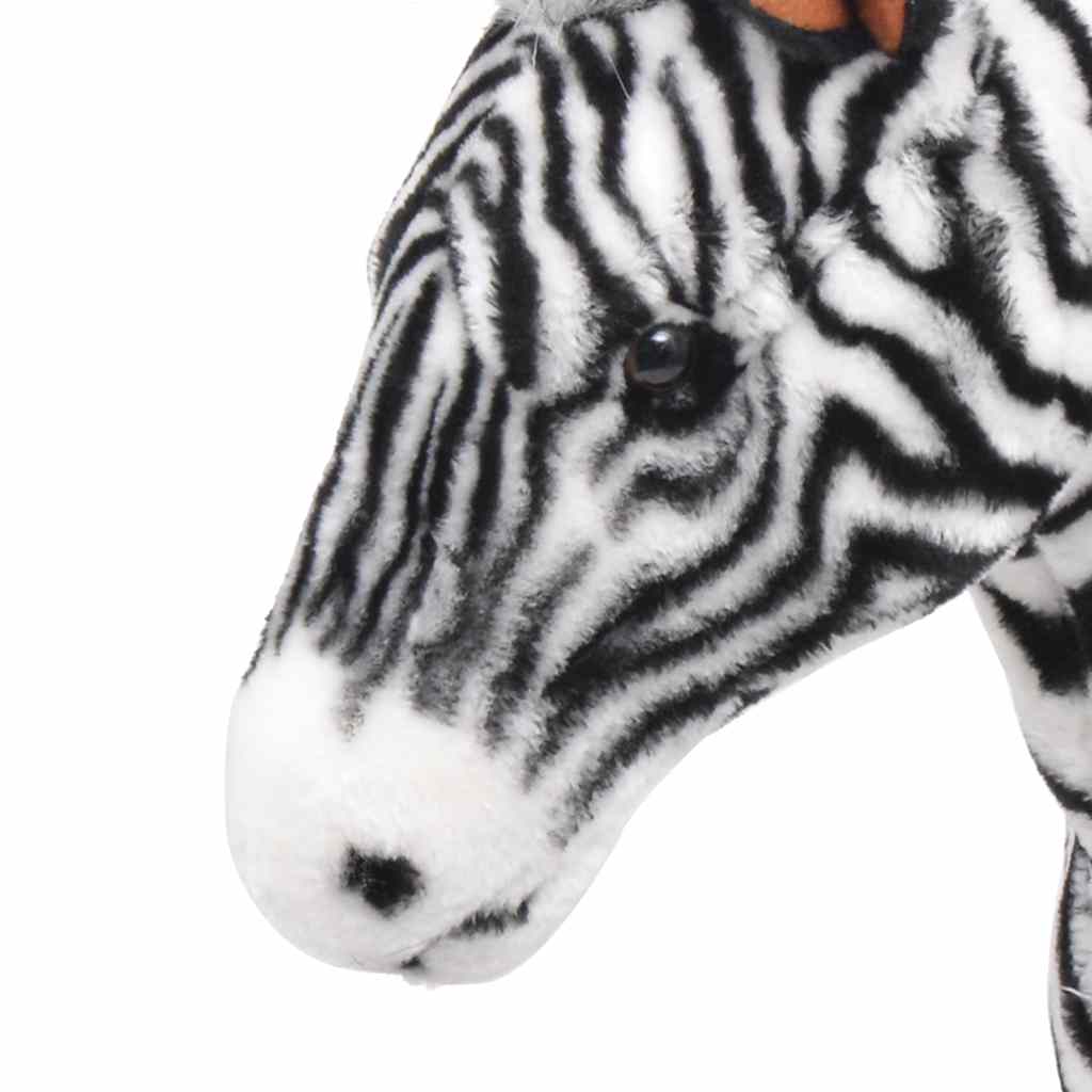 Stående leksakszebra plysch och XXL