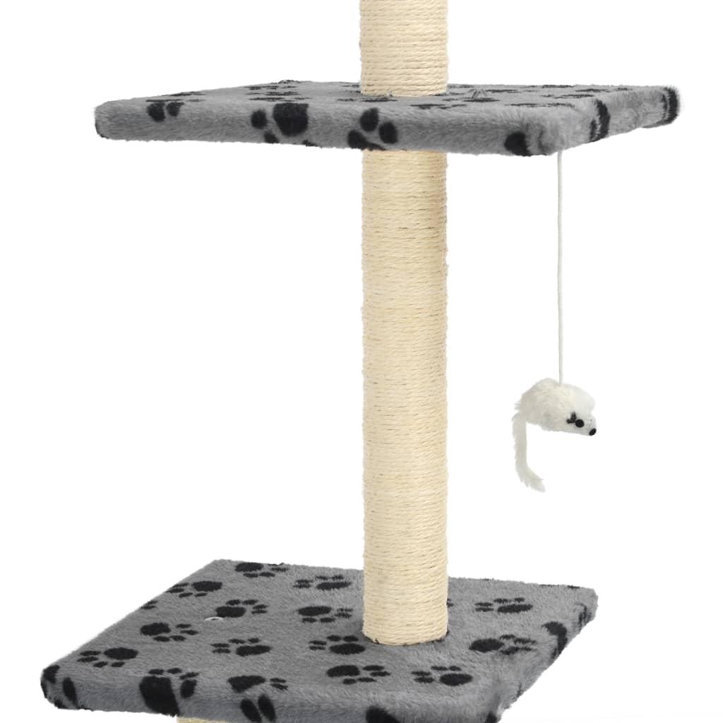 Klösträd med sisalpelare 260 cm tassavtryck