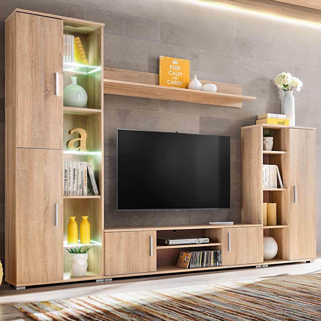 TV-möbel Med LED-belysning