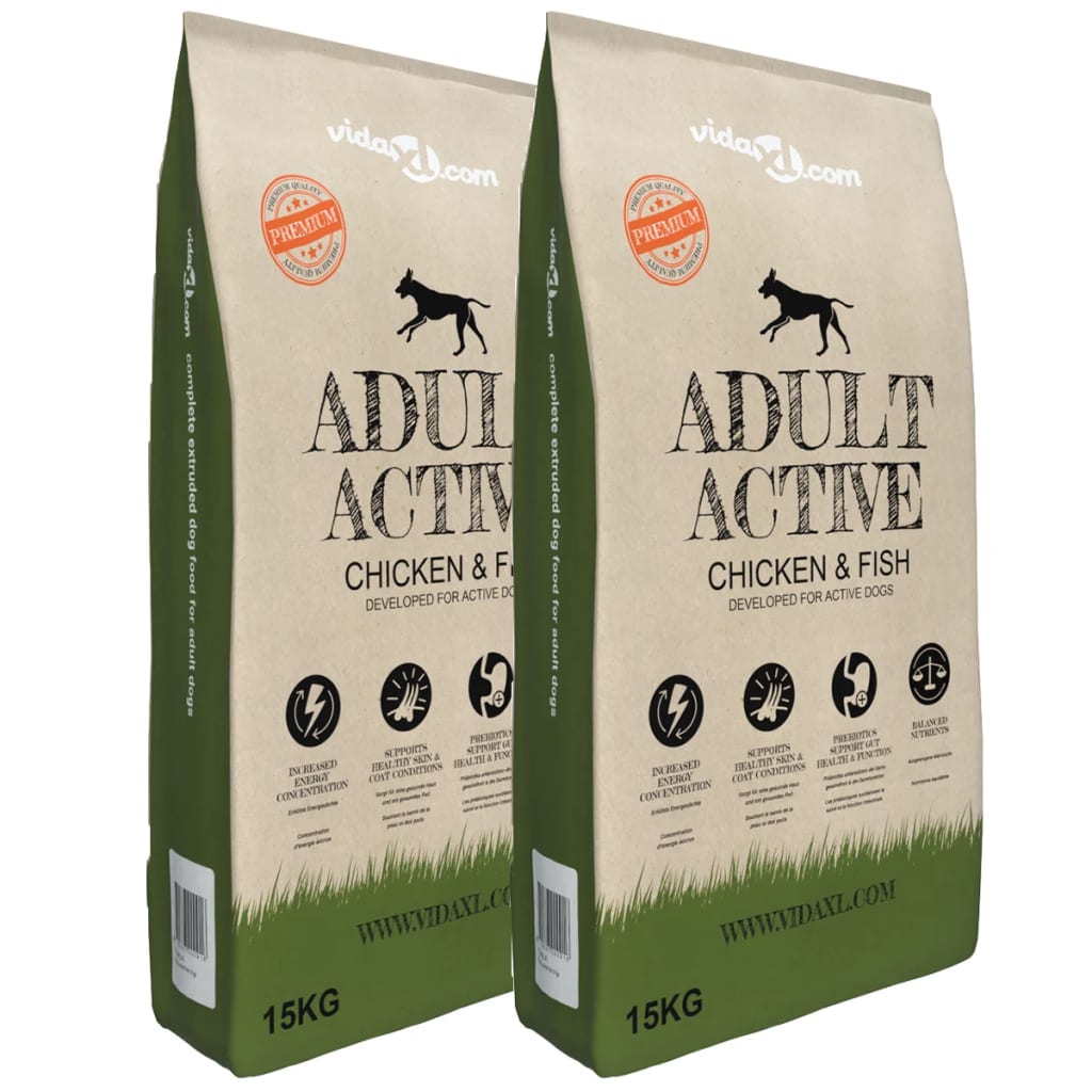 Premium hundmat torr Adult Active Chicken & Fish