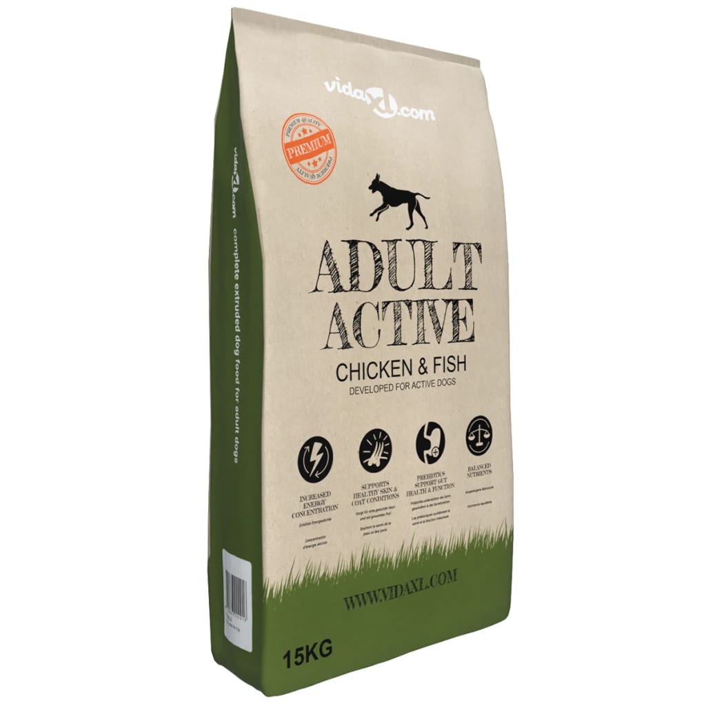 Premium hundmat torr Adult Active Chicken & Fish