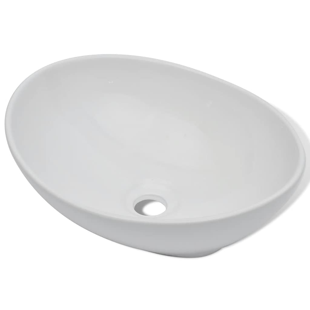 Handfat Med Blandare Oval