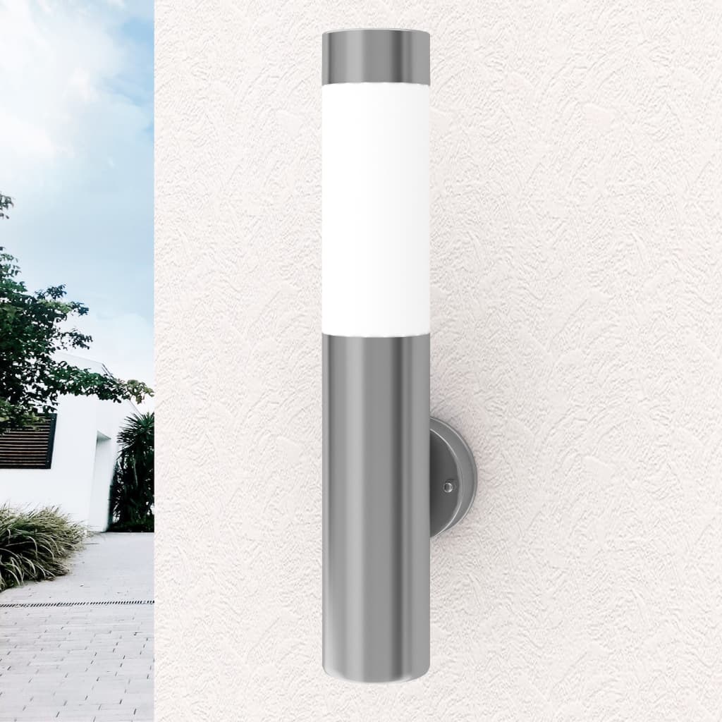Rvs Vägglampa för Inom- och Utomhus Vattentät