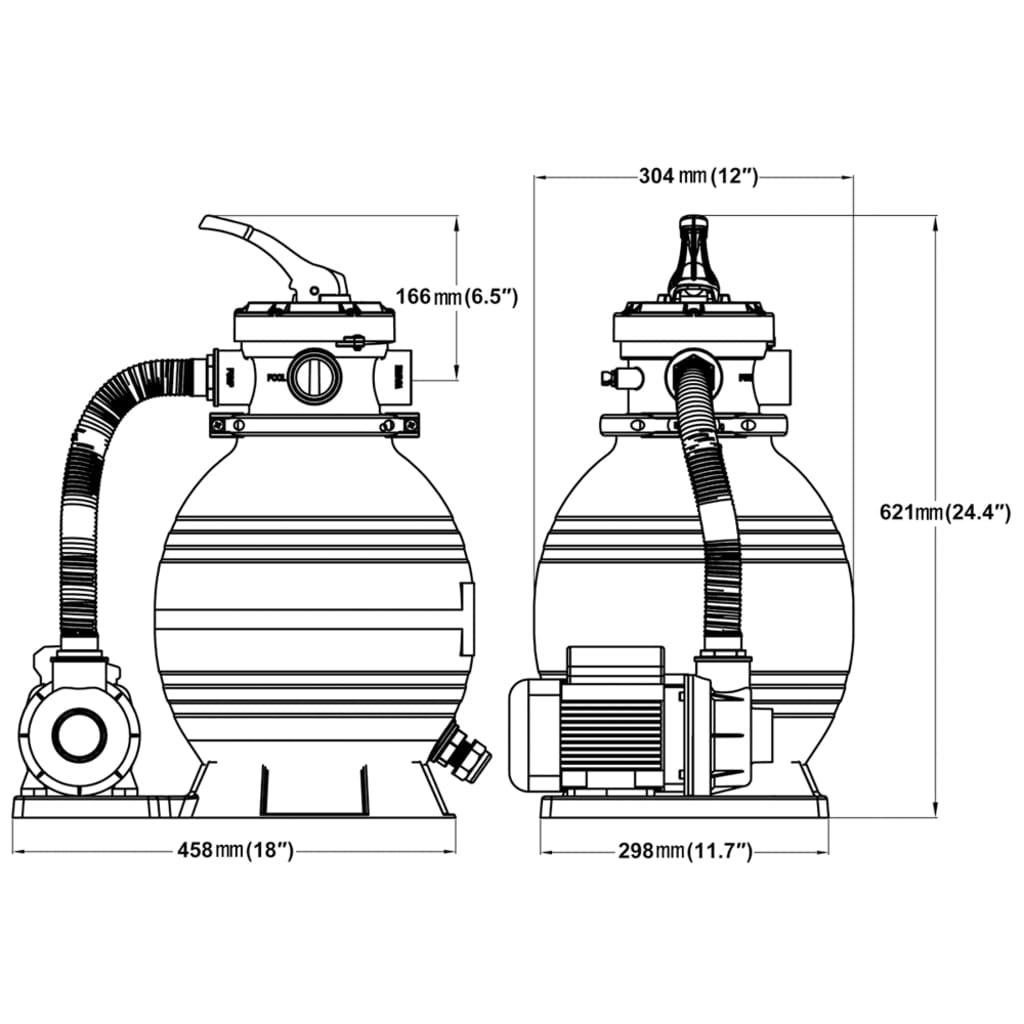 Sandfilterpump 400 W Och Tim