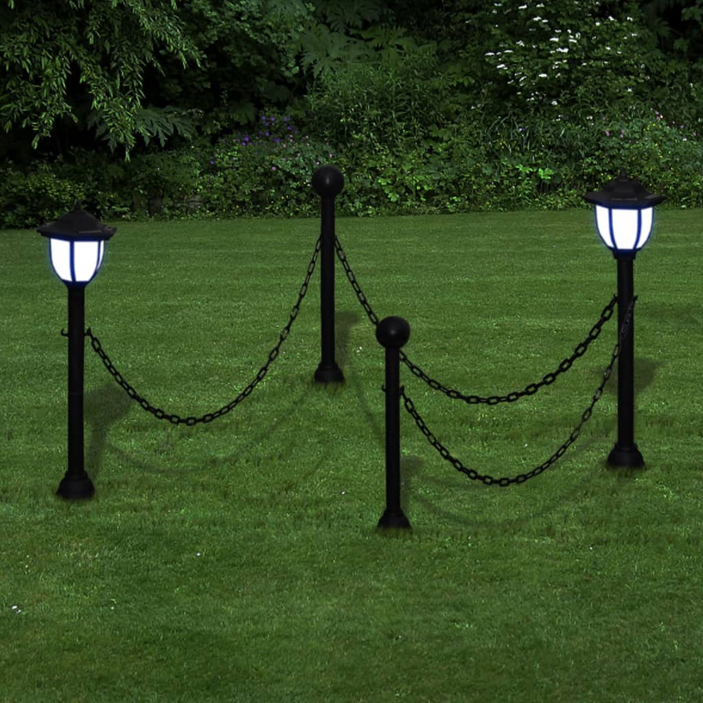 Kedjestaket Med 2 Solcellsdrivna LED-lampor