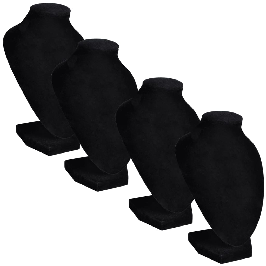 Smyckeshållare flanell MDF 4-pack