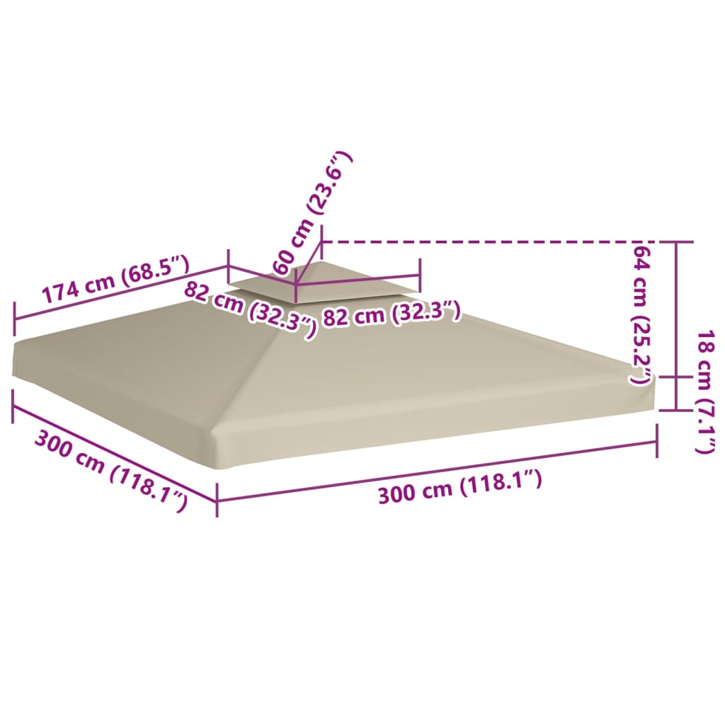 Paviljongtak 310 G och M²