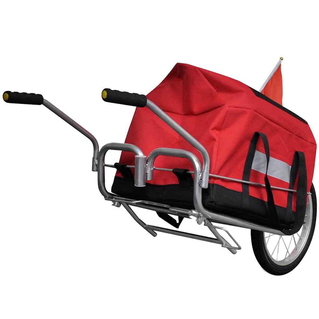 Cykelsläp ett hjul med förvaringsväska