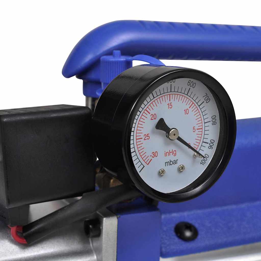 Enstegs Vakuumpump Med Tryckmätare Och Min.