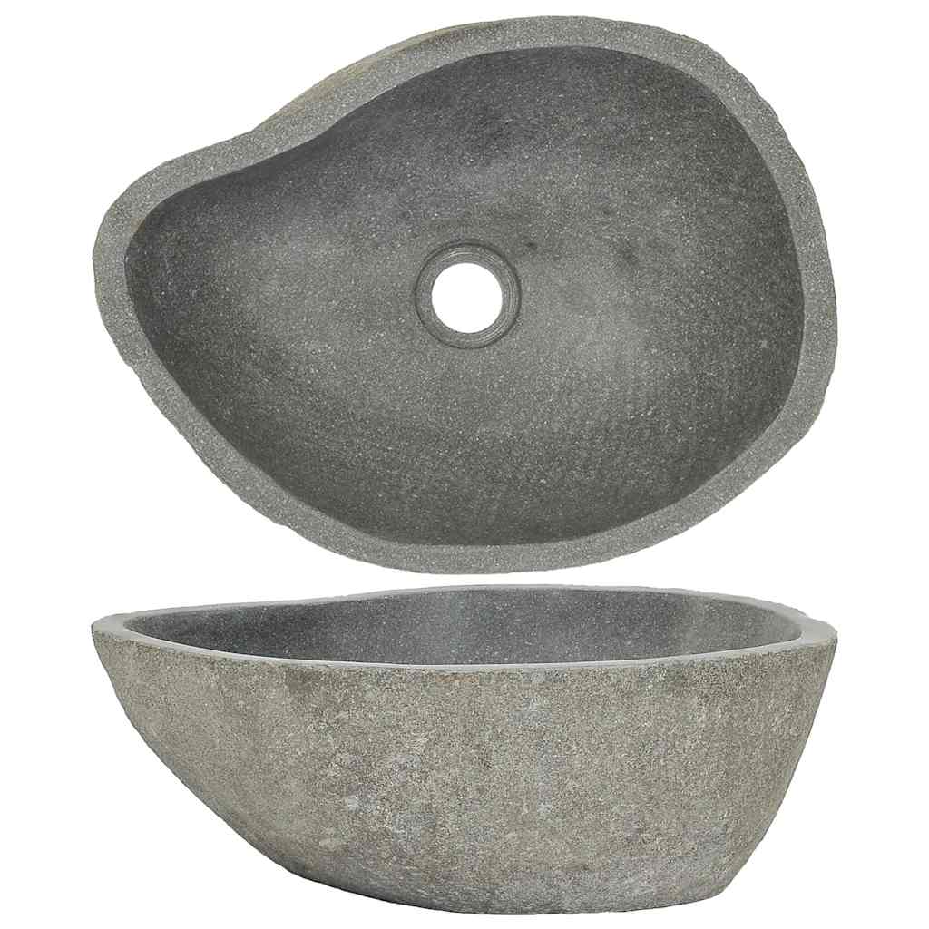 Handfat Flodsten Oval (37-46)x(29-36) Cm