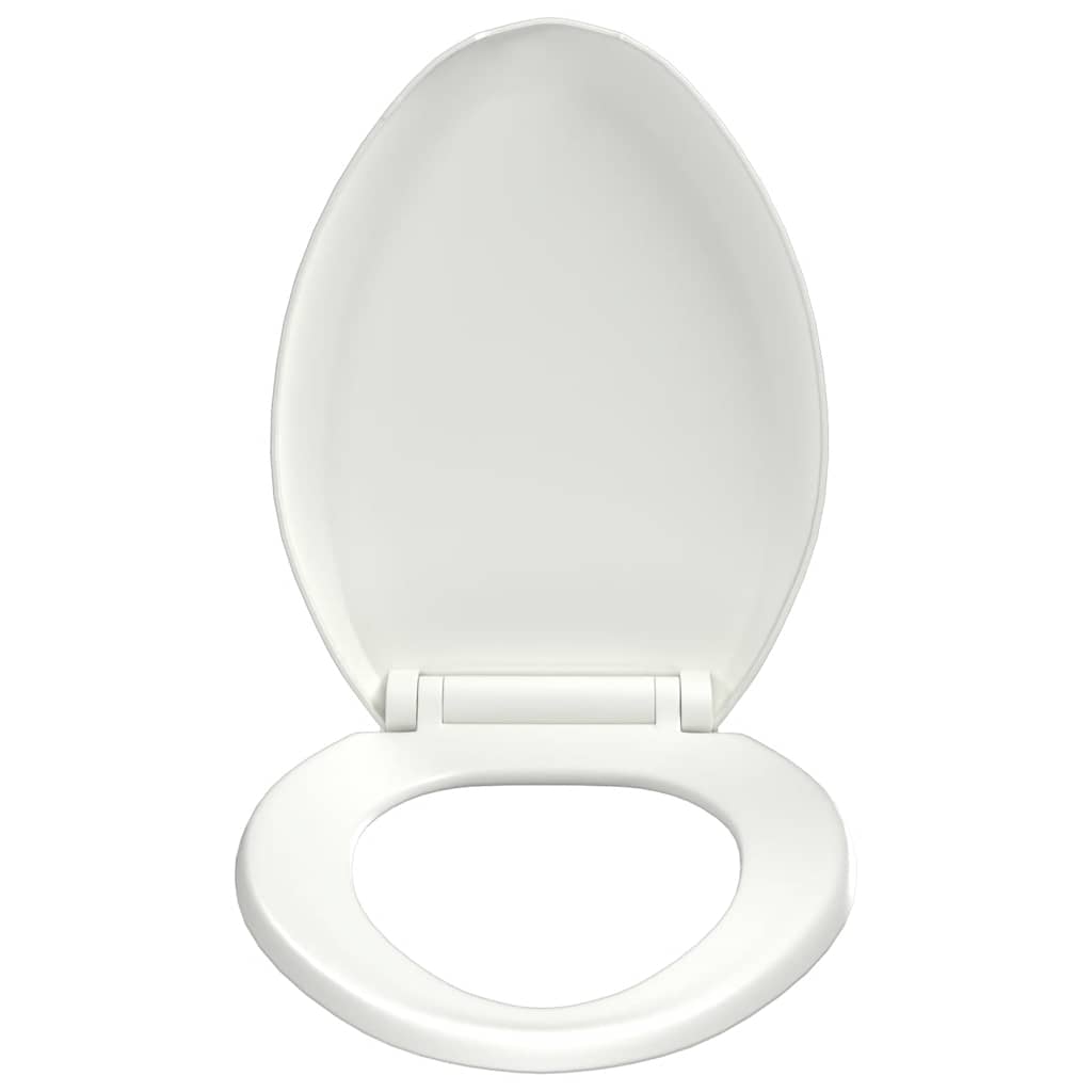 Toalettsits med mjuk stängning och snabbfäste