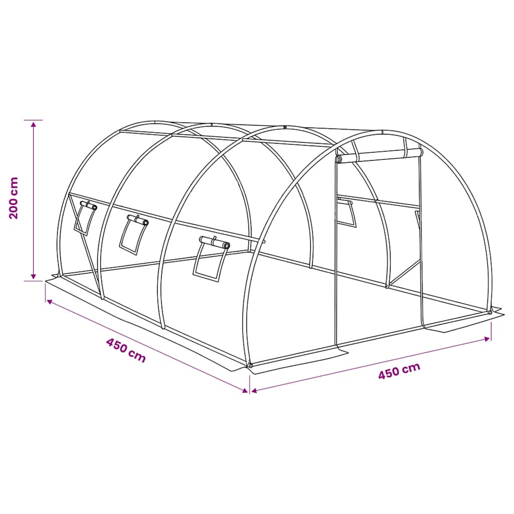 Växthus 13,5m²