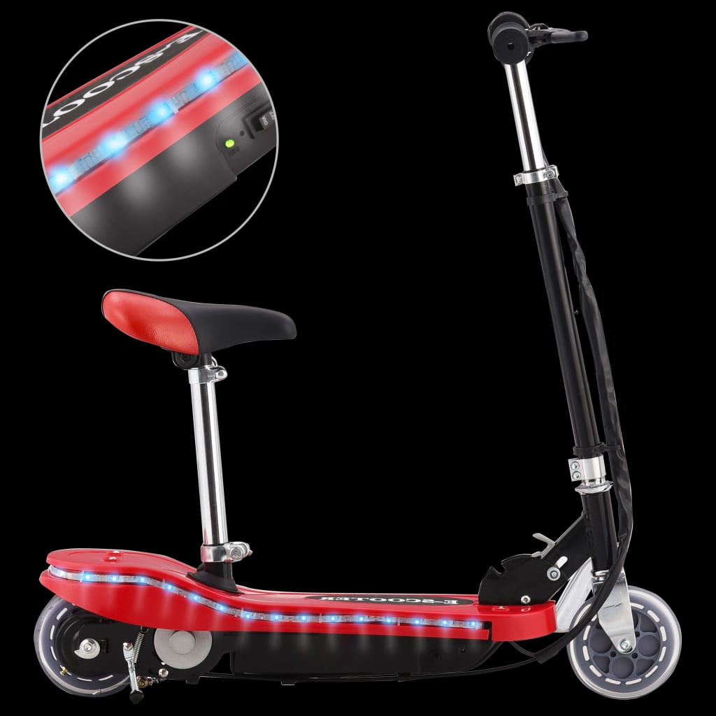 Sparkcykel med sits och leds för barn 120 w