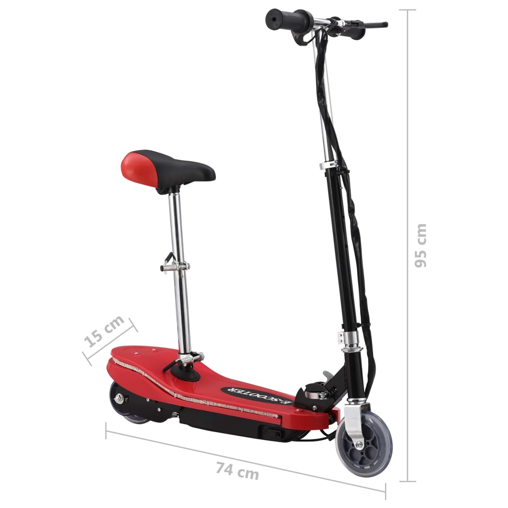 Sparkcykel med sits och leds för barn 120 w