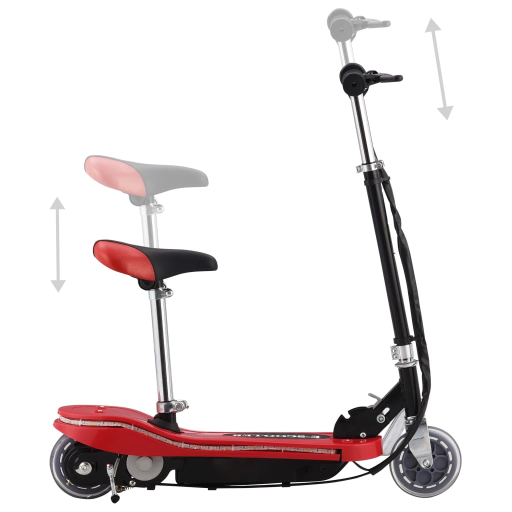 Sparkcykel med sits och leds för barn 120 w