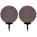 Solcellslampor Med LED 2 St Sfäriska RGB