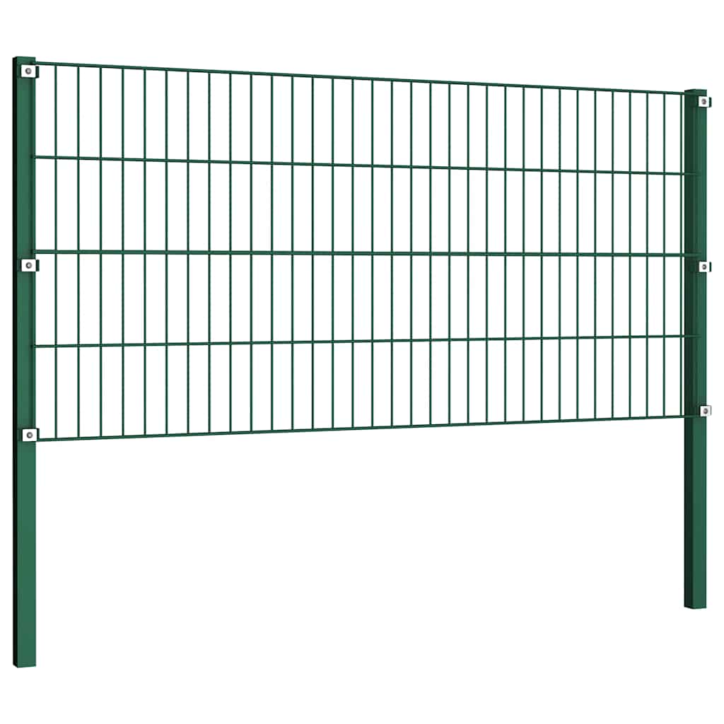 Staketpanel med Stolpar Järn