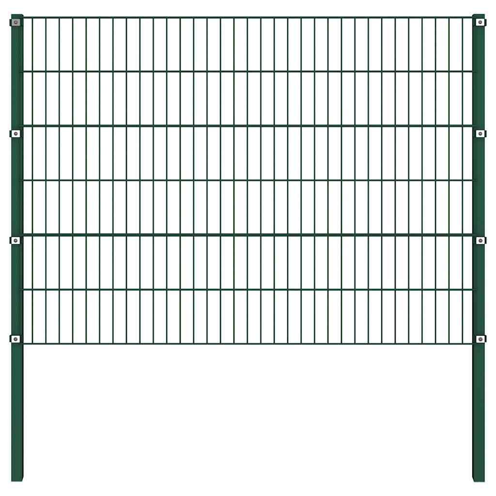 Staketpanel med Stolpar Järn
