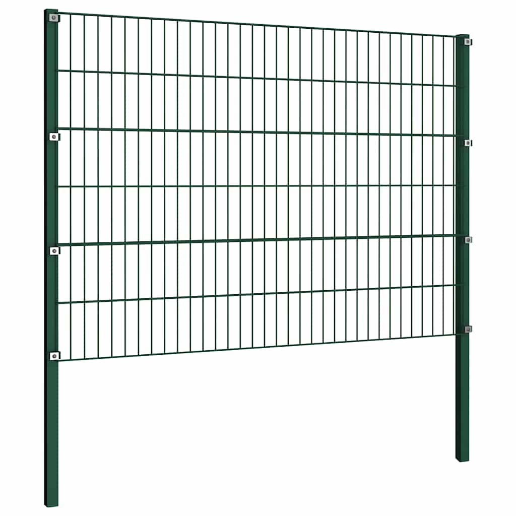 Staketpanel med Stolpar Järn