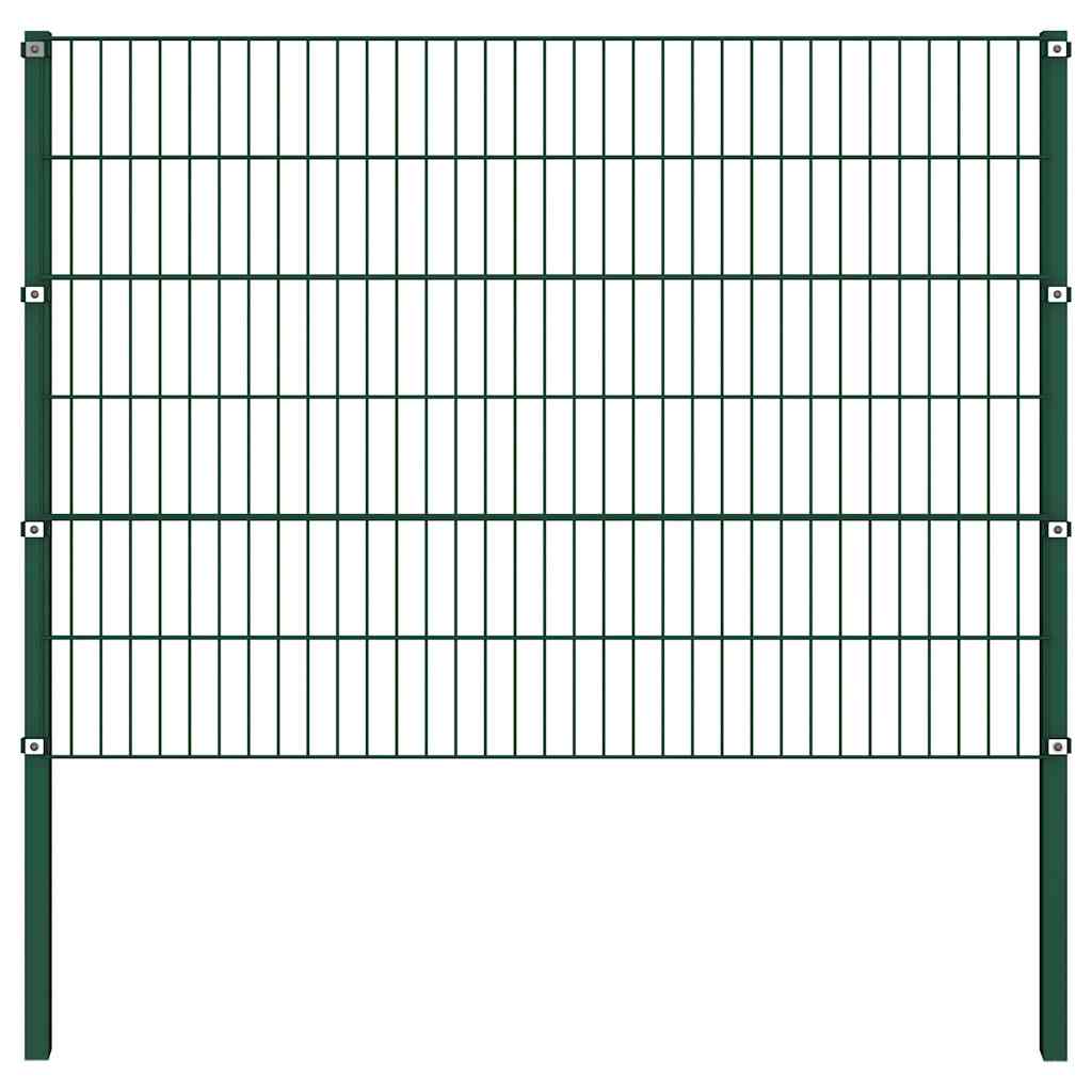 Staketpanel med Stolpar Järn