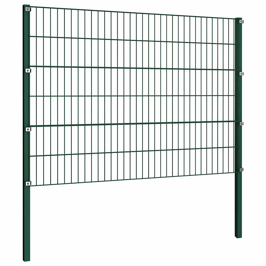 Staketpanel med Stolpar Järn