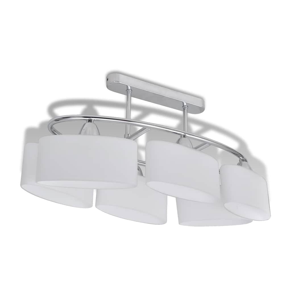 Taklampa Med Ovala Glasskärmar 2 St E14