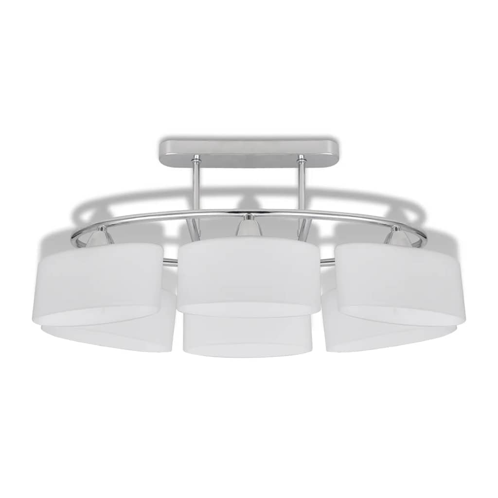 Taklampa Med Ovala Glasskärmar 2 St E14