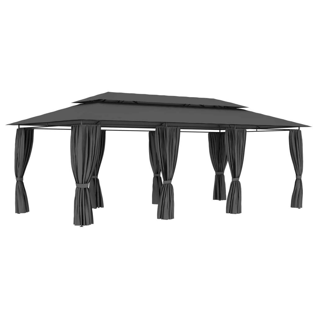 Paviljong med draperier