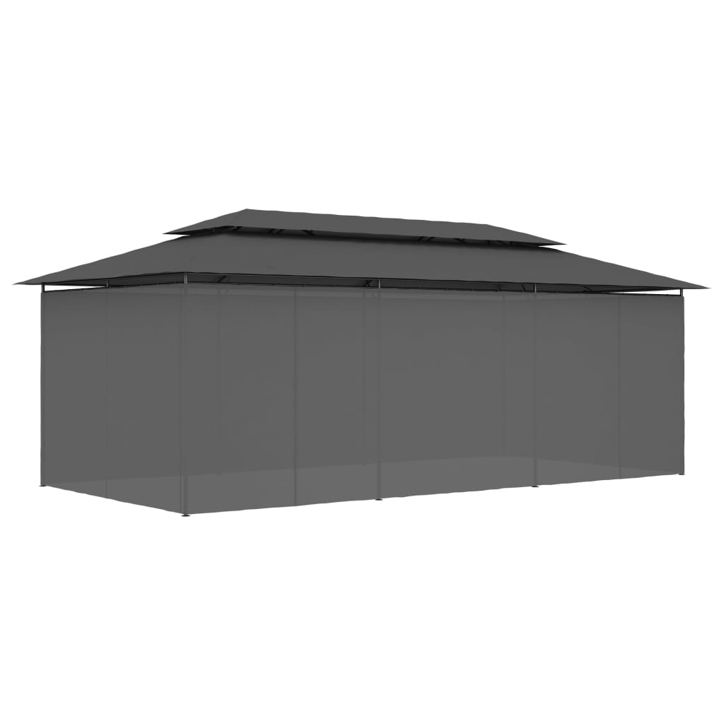 Paviljong med draperier
