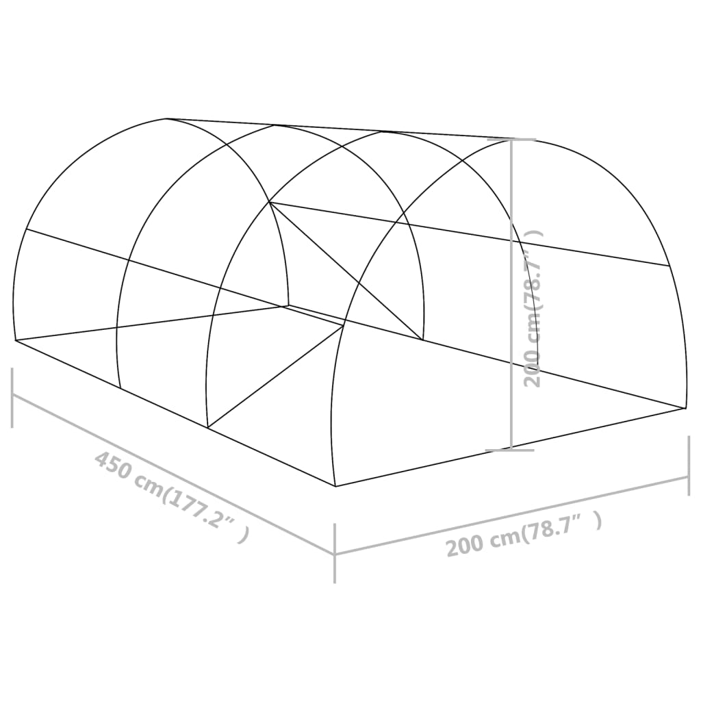 Växthus 9 m²