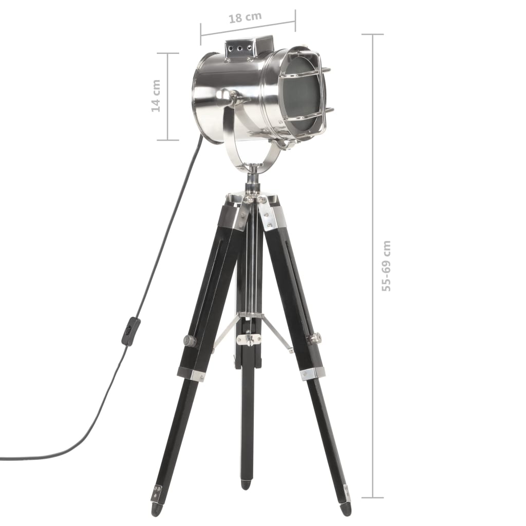 Golvlampa massivt mangoträ 69 cm
