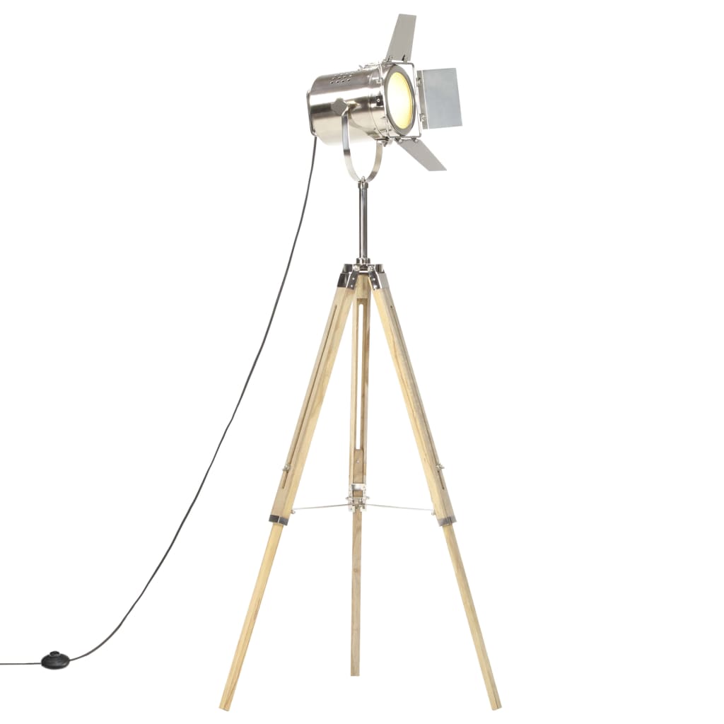 Golvlampa Massivt Mangoträ