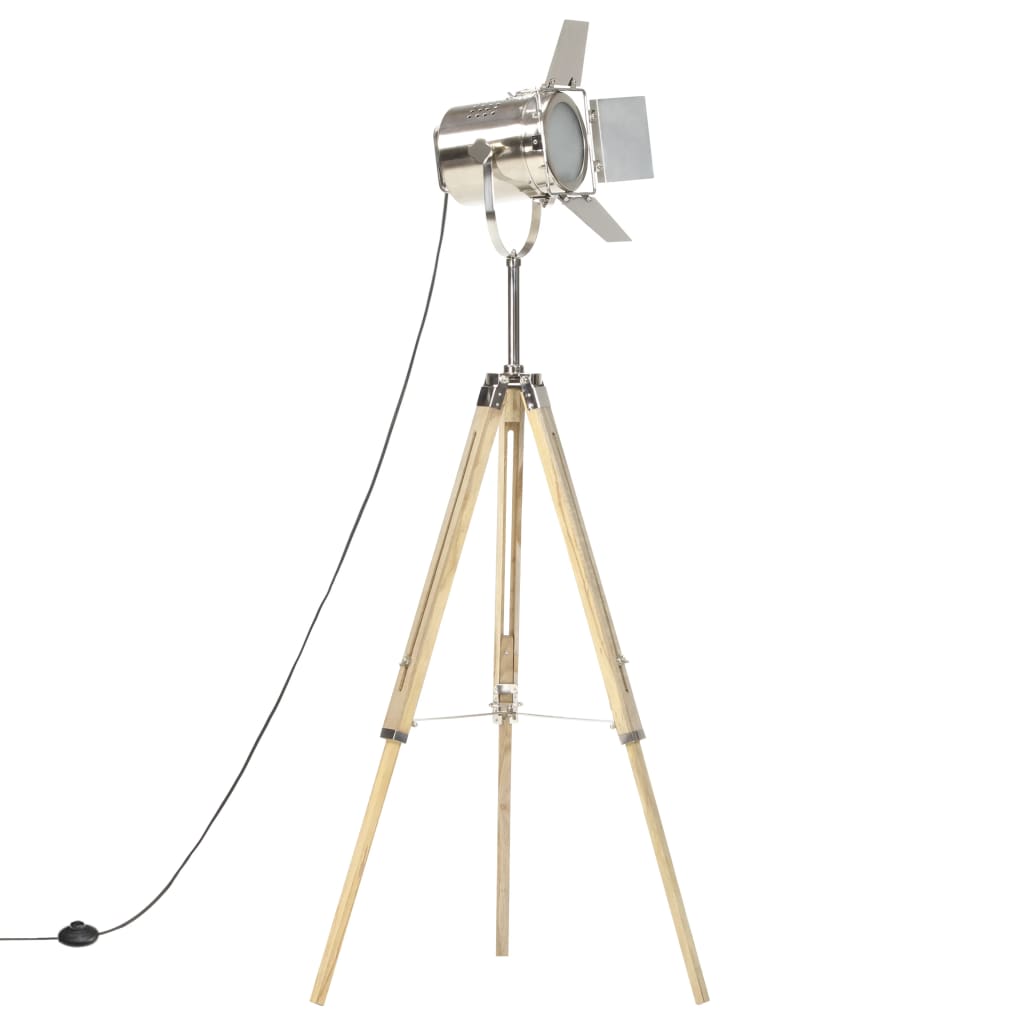 Golvlampa Massivt Mangoträ