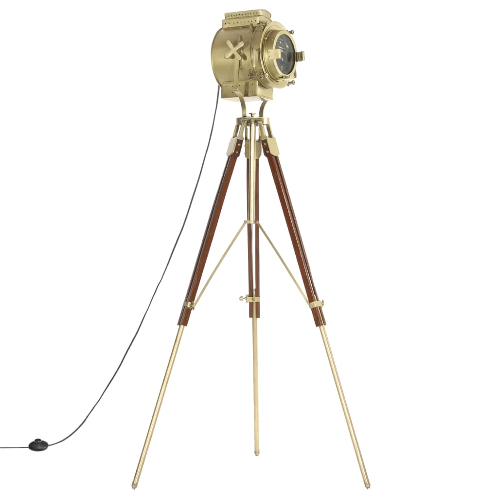 Golvlampa Massivt Mangoträ