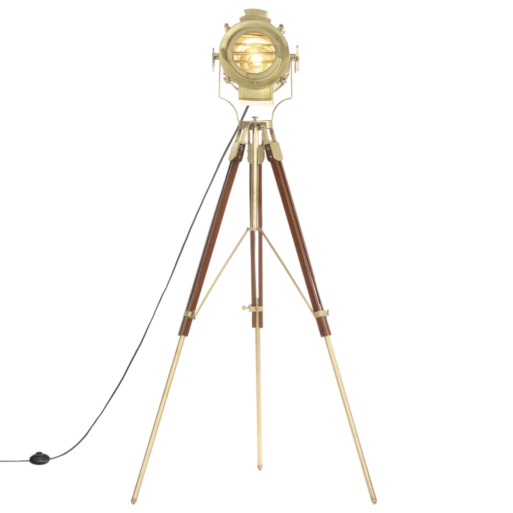 Golvlampa Massivt Mangoträ