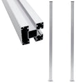 Staketstolpar 2 st aluminium 185 cm