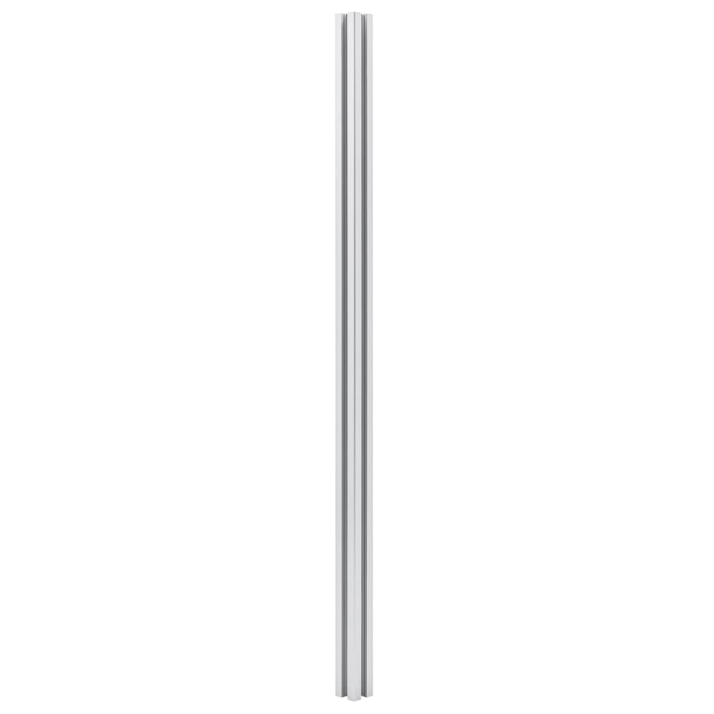 Staketstolpar 2 st aluminium 185 cm