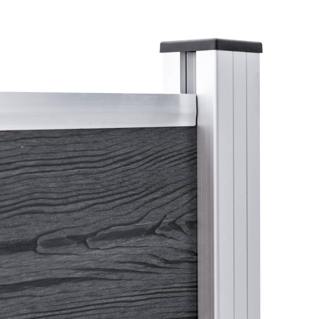 Staketstolpar 2 st aluminium 185 cm