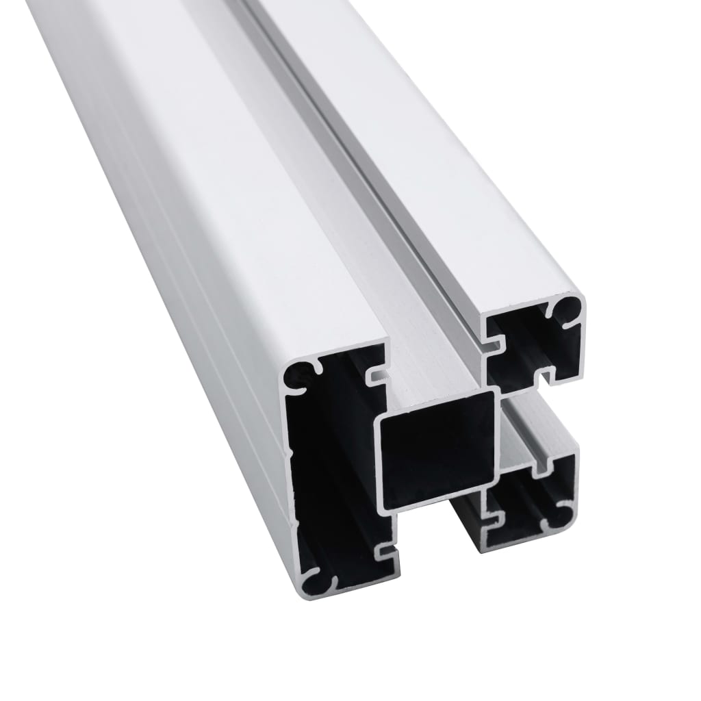 Staketstolpar 2 st aluminium 185 cm