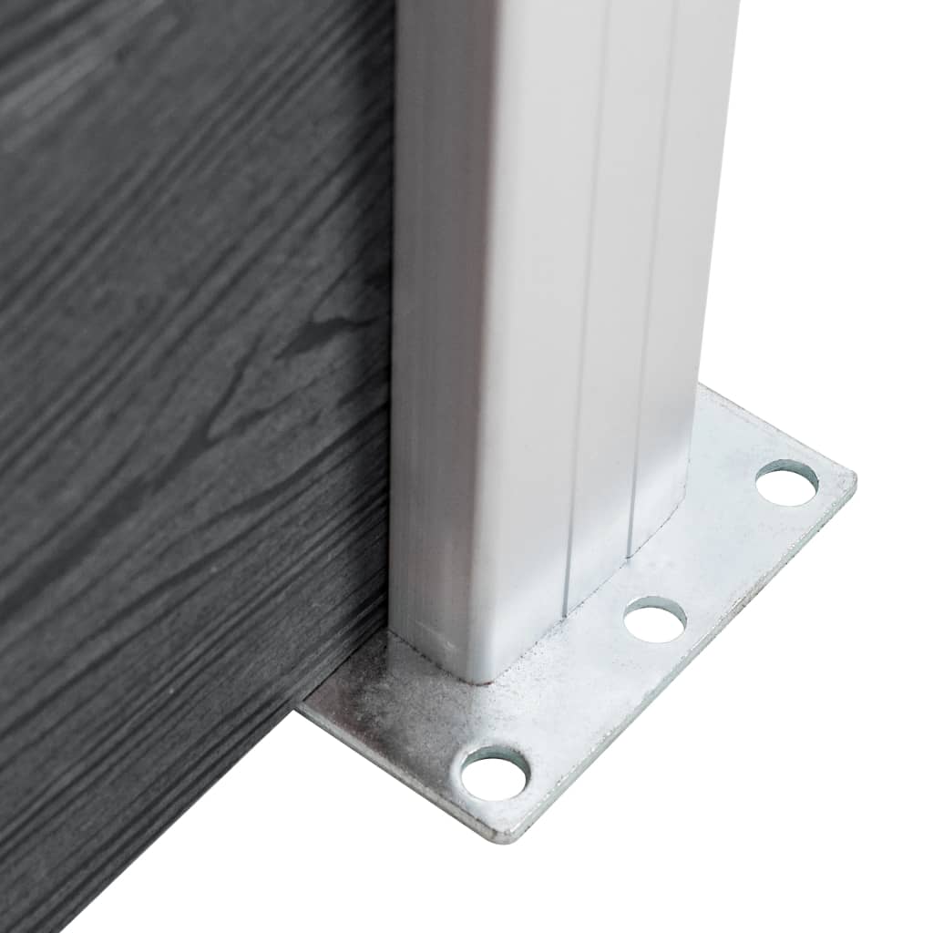 Staketstolpar 2 st aluminium 185 cm
