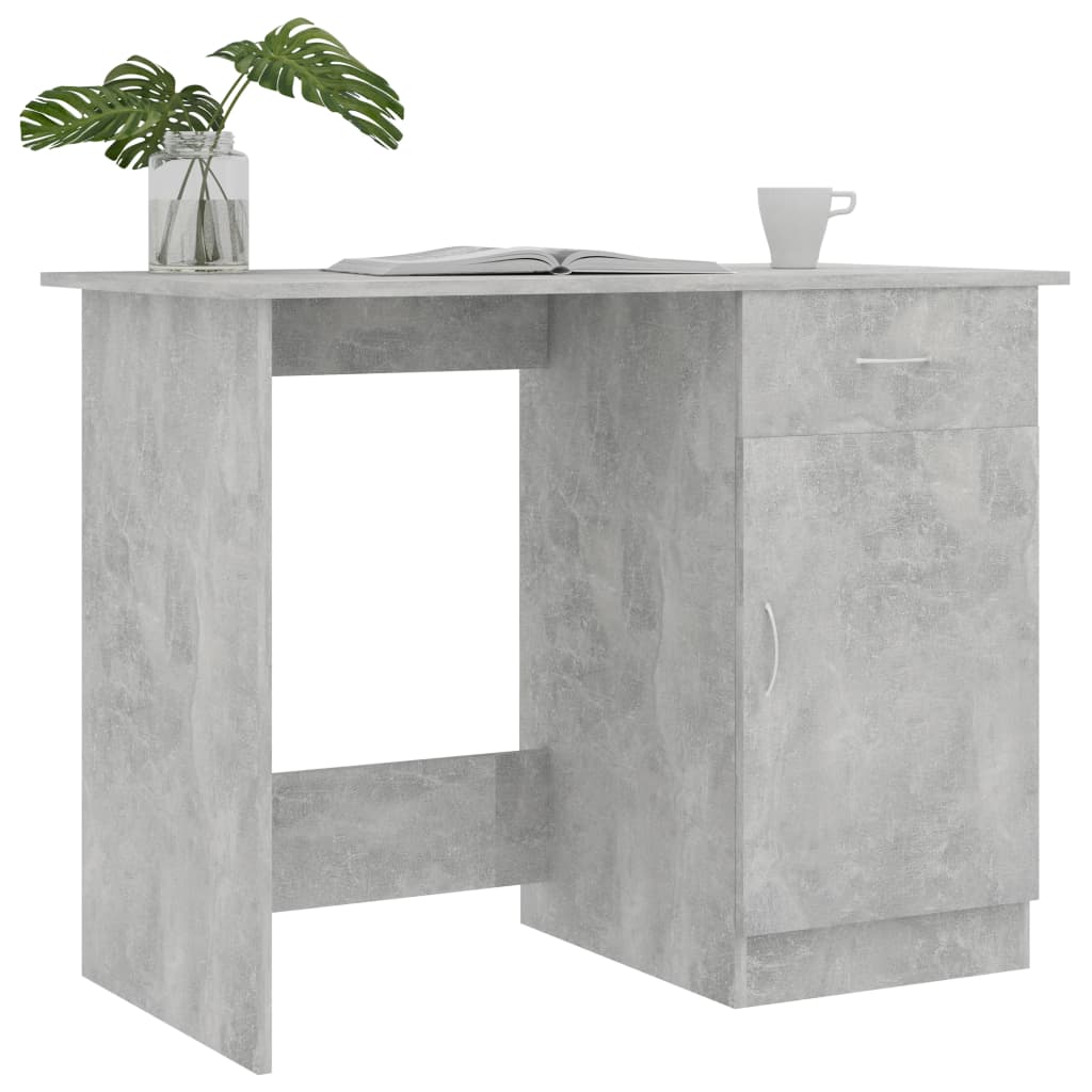 Skrivbord Betonggrå Konstruerat