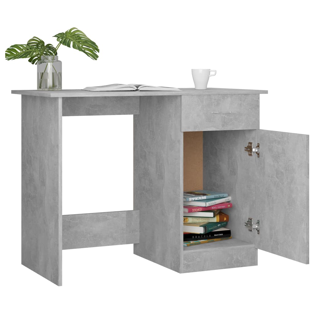 Skrivbord Betonggrå Konstruerat